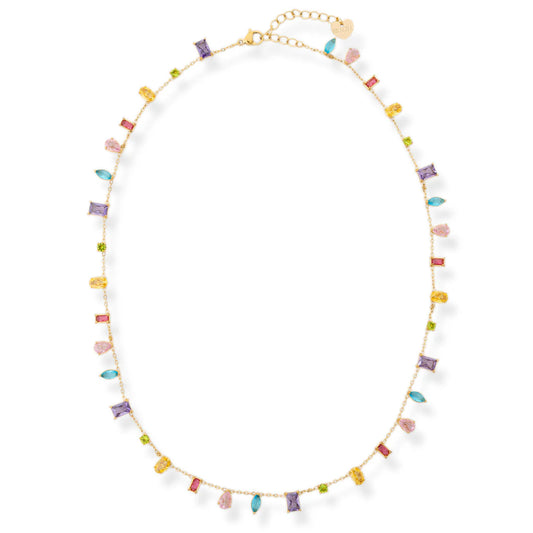 Bracha Hudson multi shape tennis necklace