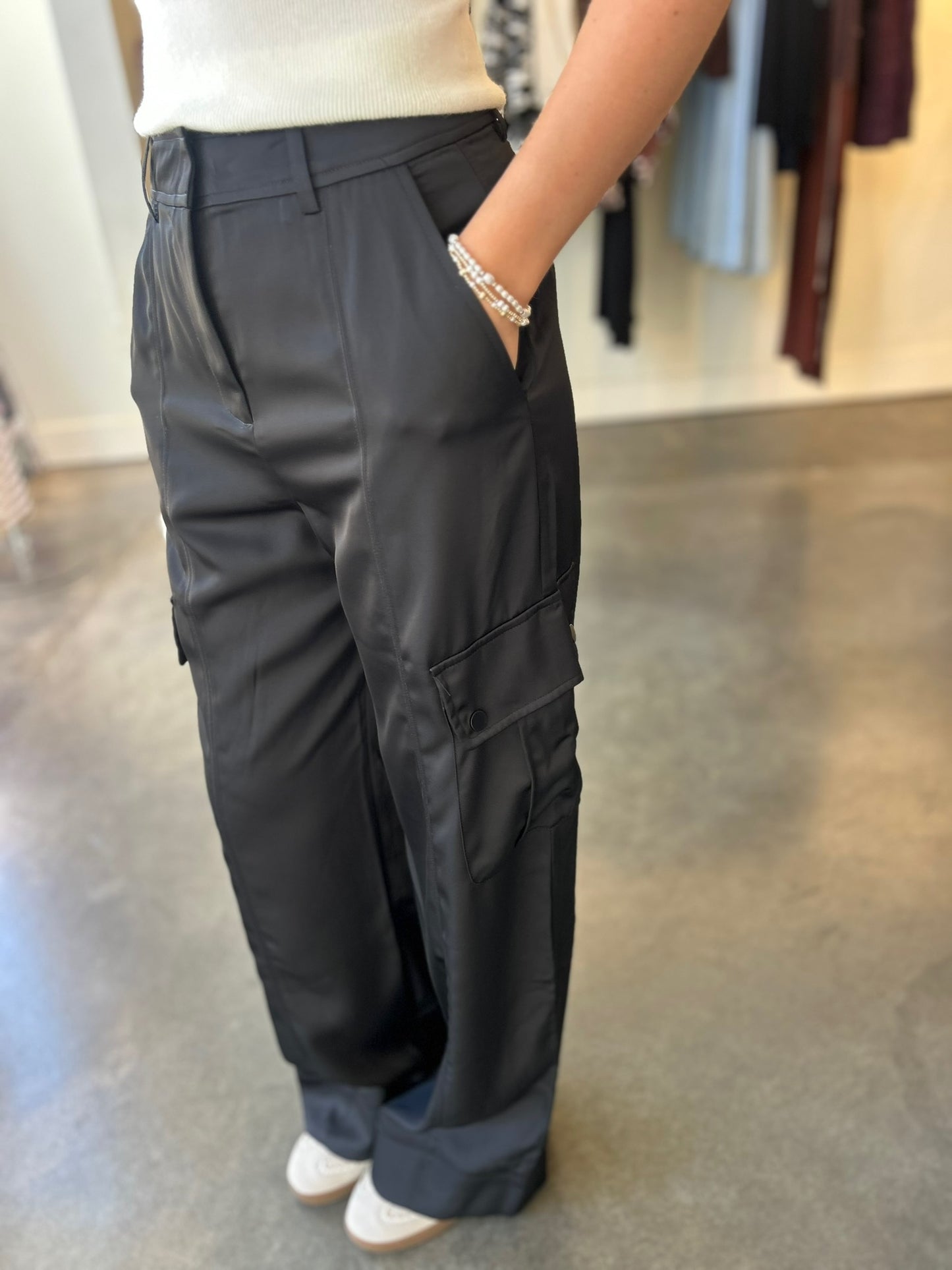 Marcie silk wide leg pant