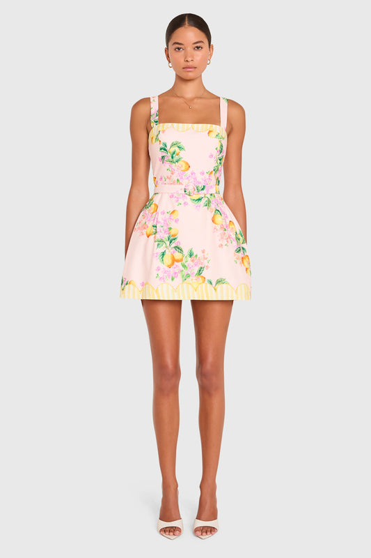 Amanda Uprichard Judie Romper in limoncello