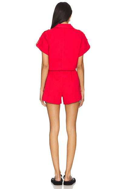 Pistola Meg Romper in ruby