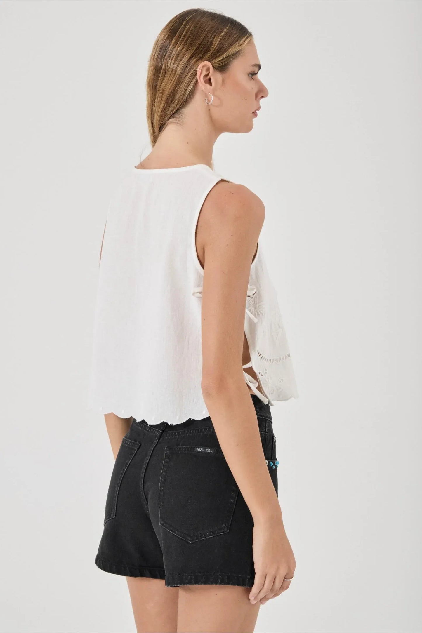 Rolla's Camille embroidered top