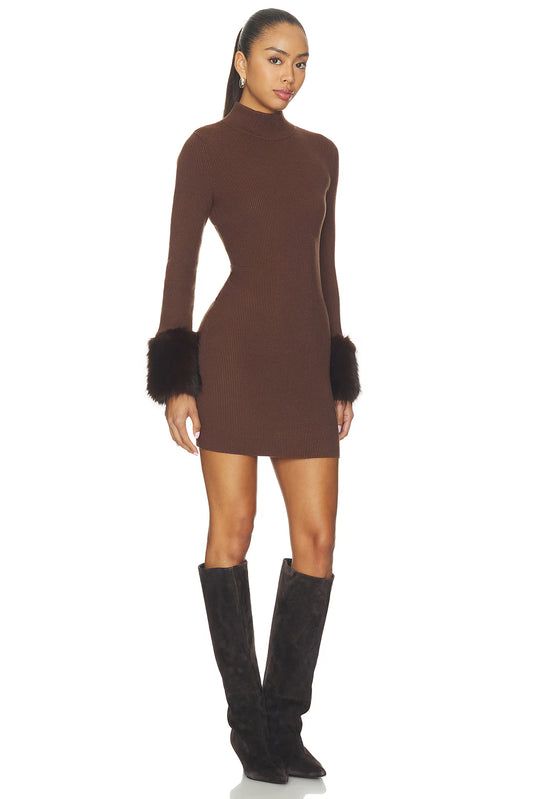 Riello dress in espresso