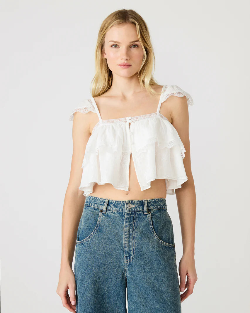 Steve Madden Leta top in snow white
