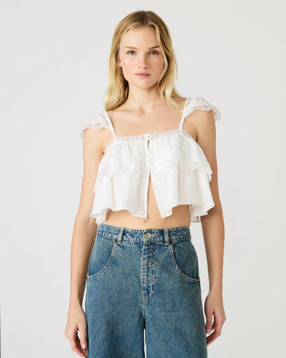 Steve Madden Leta top in snow white
