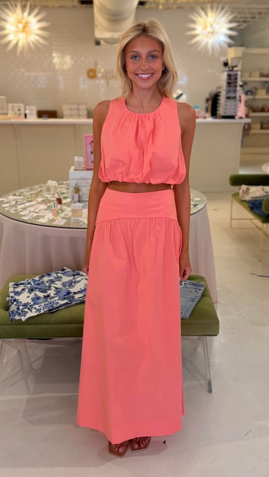 Shore Tara Cropped Tank & Uma skirt set