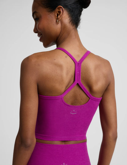 Spacedye slim racerback cropped tank