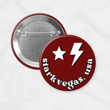 MSSTATE Game Day Button - Starkvegas Smiley