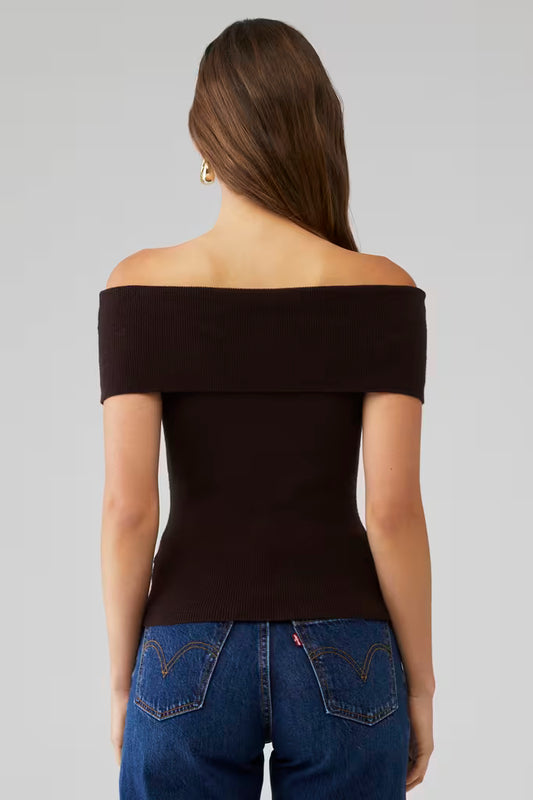 Nia Annemarie Sweater in Espresso