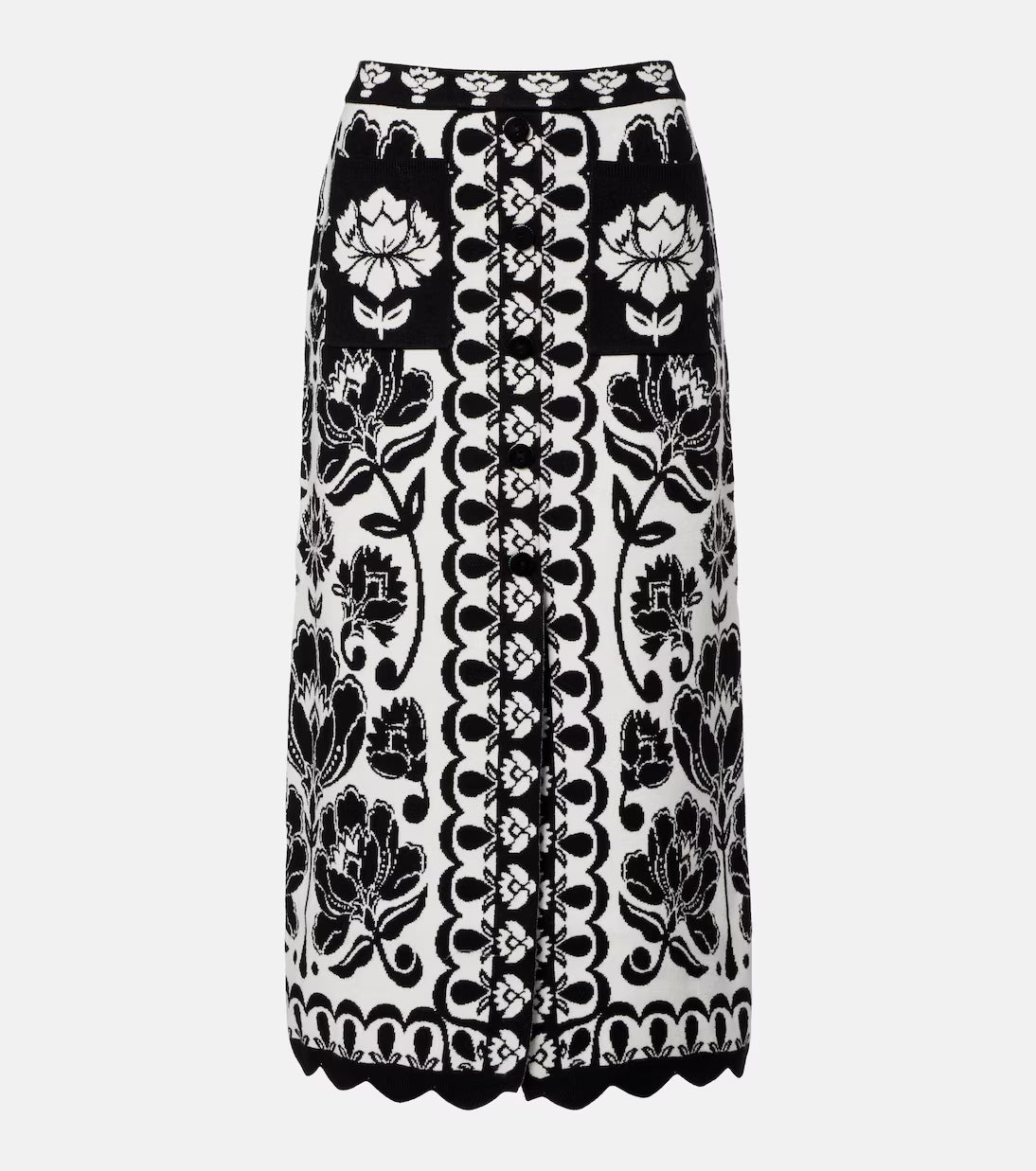 Farm Rio Floral Arabesque skirt