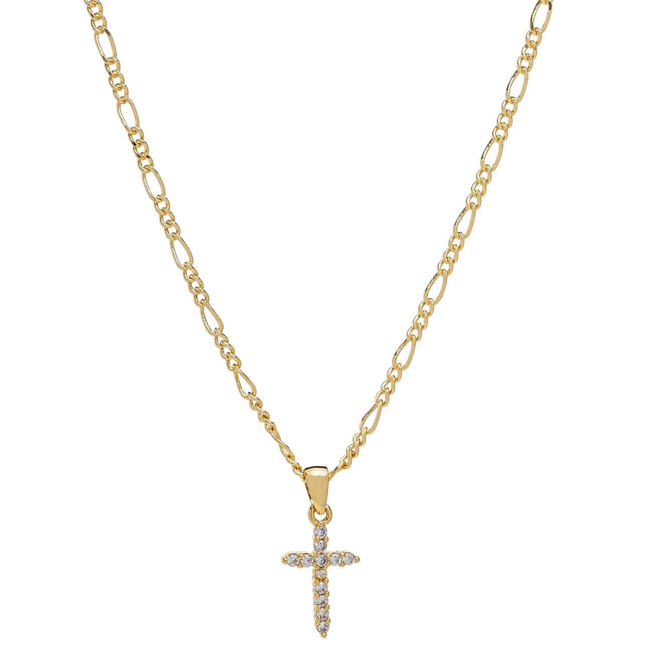 Bracha Believe mini cross necklace