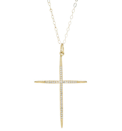 Bracha Everlasting thin cross necklace