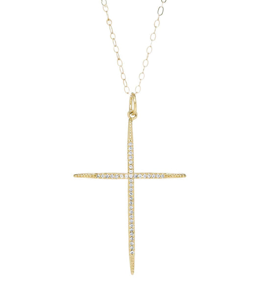 Bracha Everlasting thin cross necklace