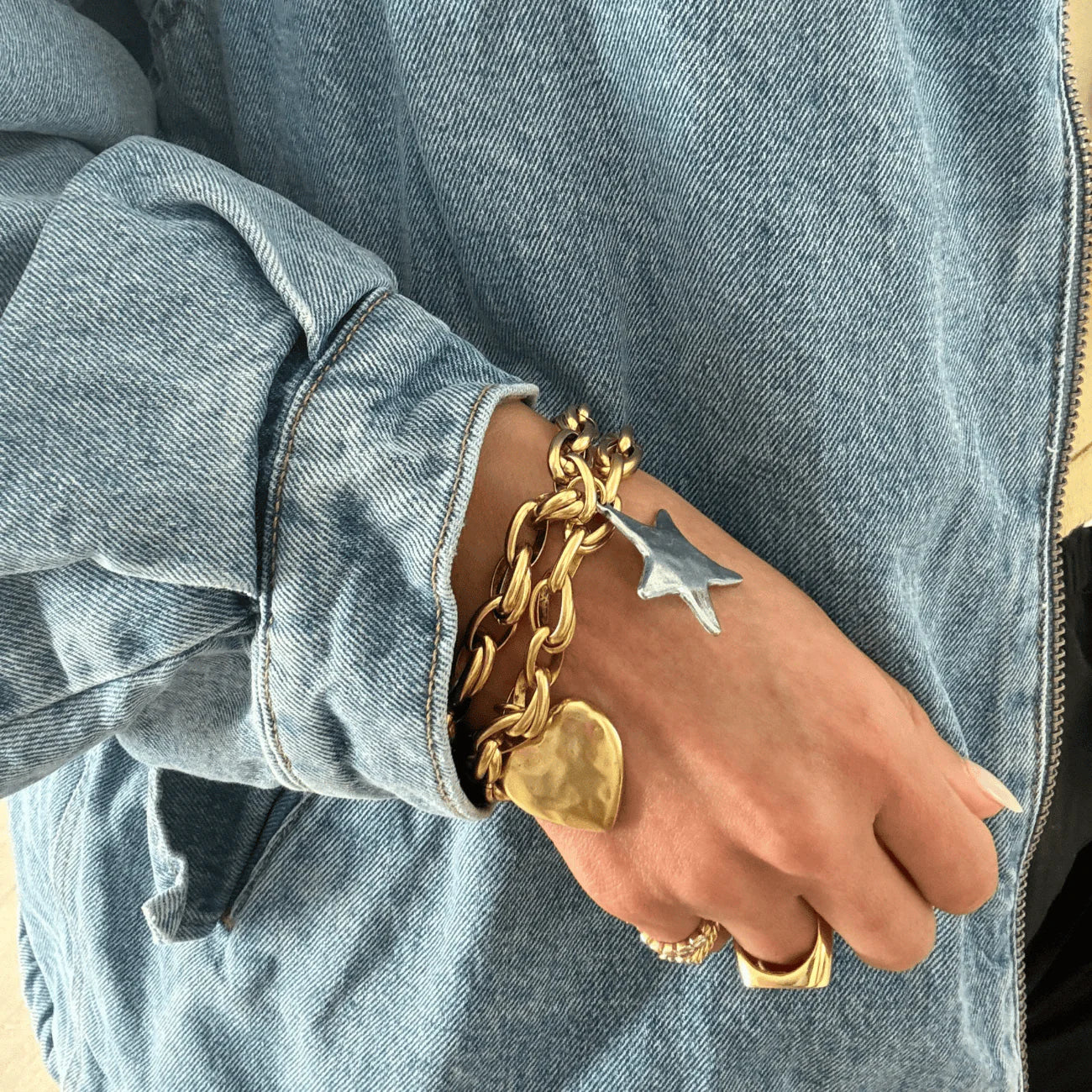 Bracha Big Heart bracelet
