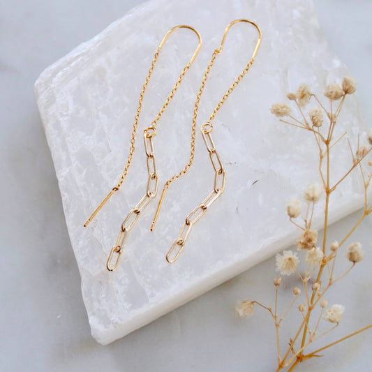 Paperclip Threader Earrings