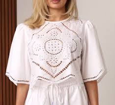 Shore Cleo Top in Soleil Blanc