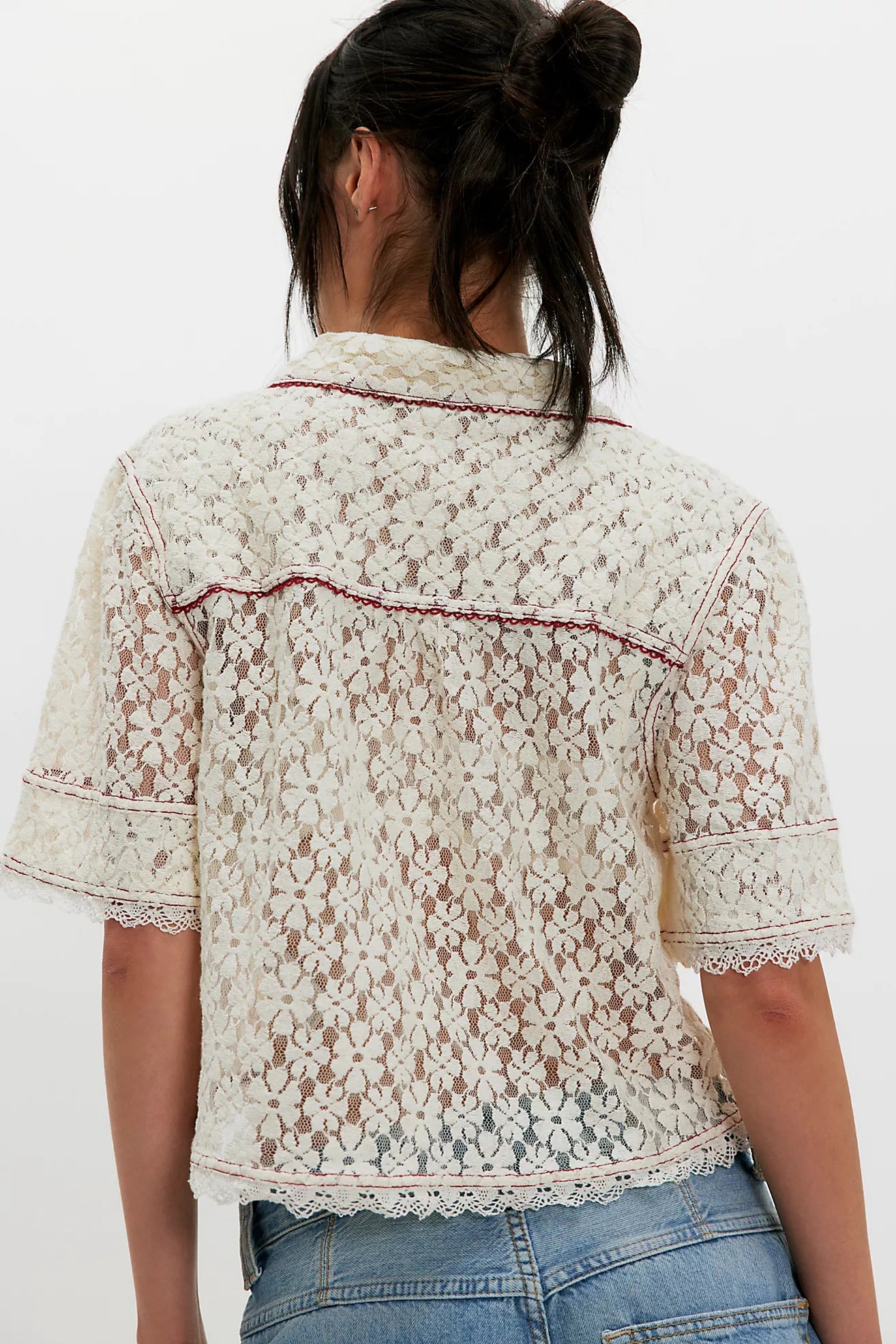 Free People Mannie Lace buttondown