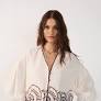 Dress To Off White embroirdered cotton blouse