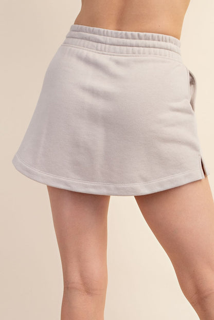 The Terry skort in taupe