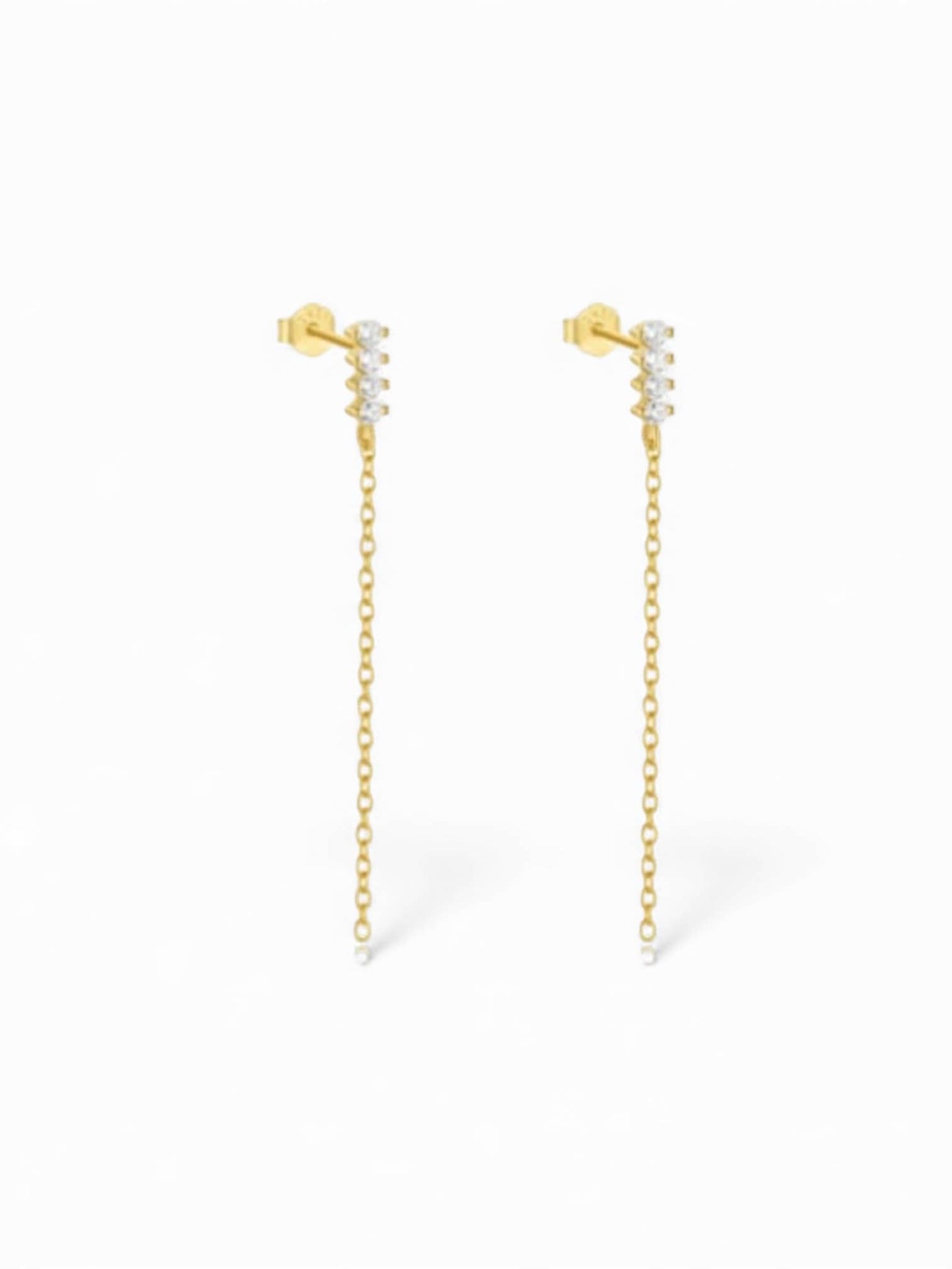 Nora James Drip Stud Chain Earrings