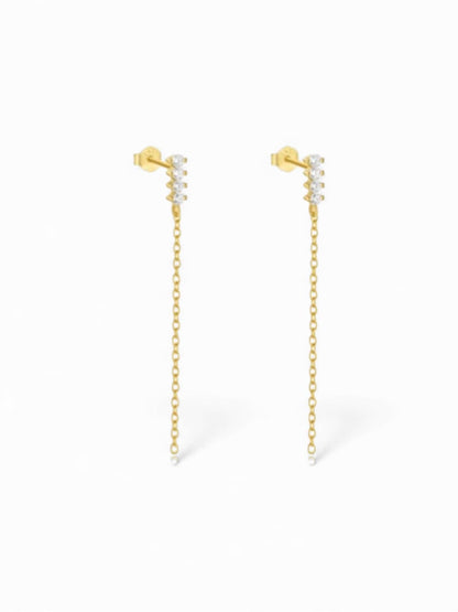 Nora James Drip Stud Chain Earrings