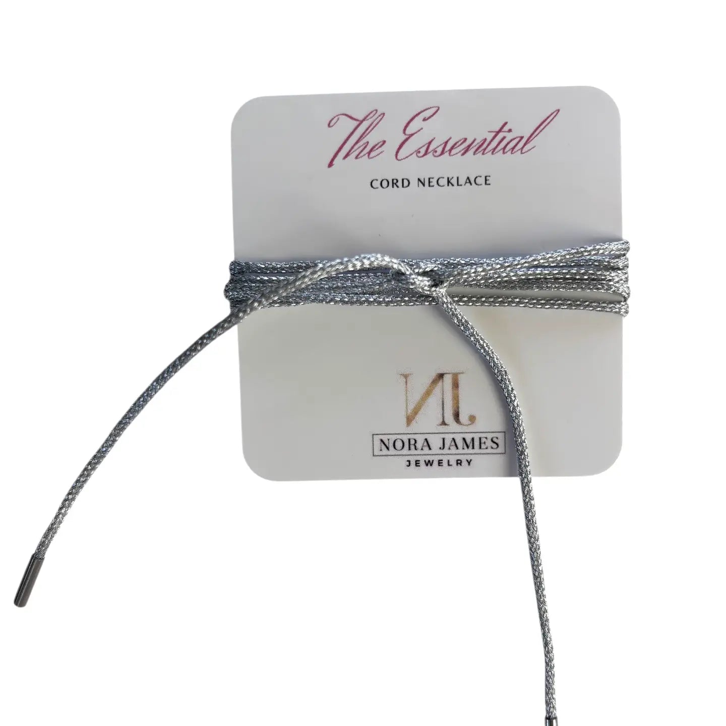 Nora James Essential cord necklace in silver