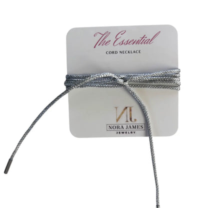 Nora James Essential cord necklace in silver