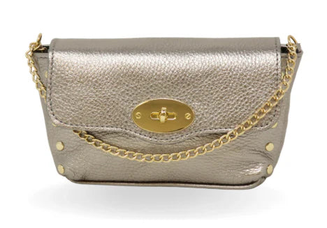 Flora italian leather crossbody