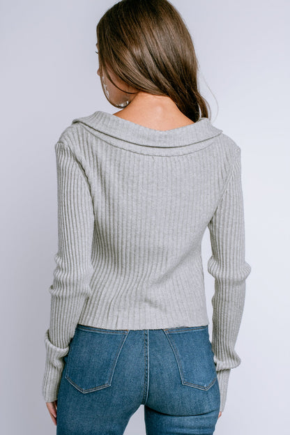 Deluc Matt zip up cardigan