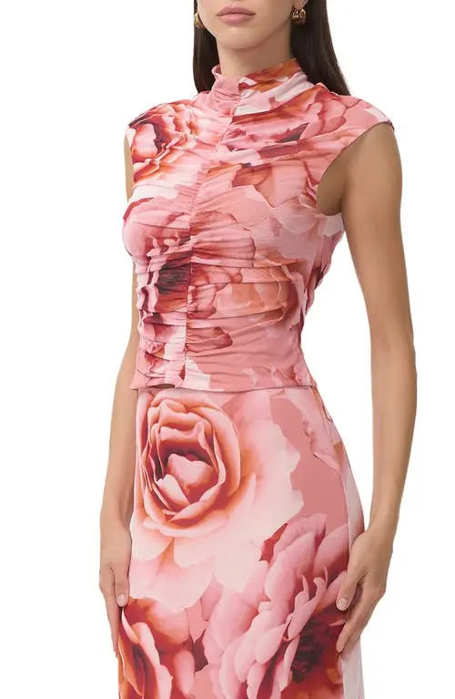 AFRM Jolie turtleneck in peach rose