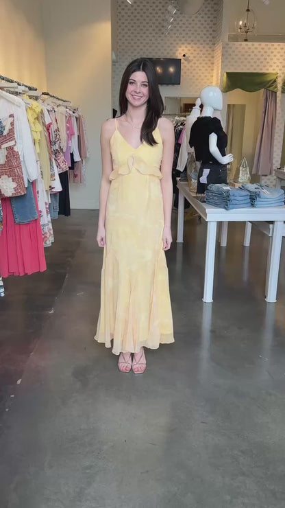 Steve Madden Gracie Dress in golden yellow