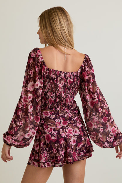 Ramsey floral skirt set