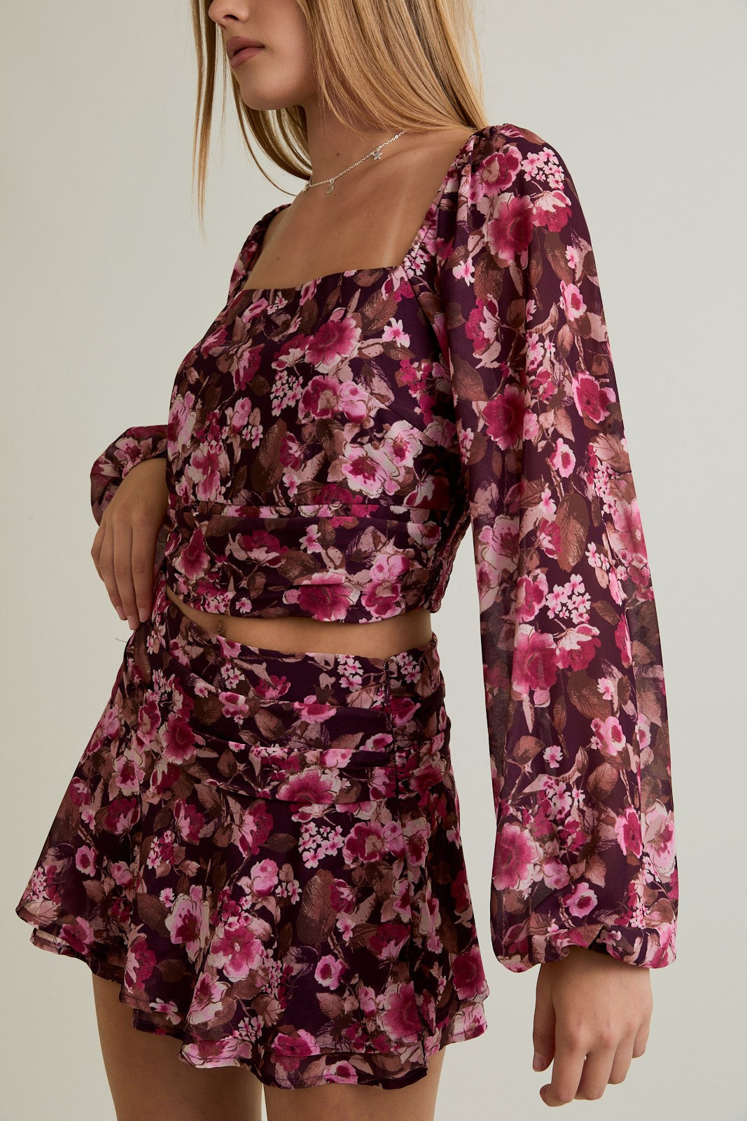 Ramsey floral skirt set