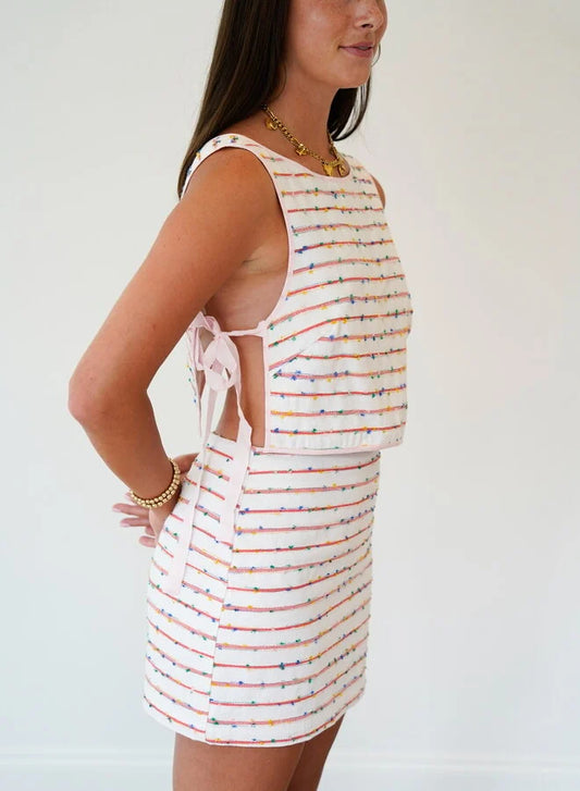 Shug Bonnie Pom Pom top